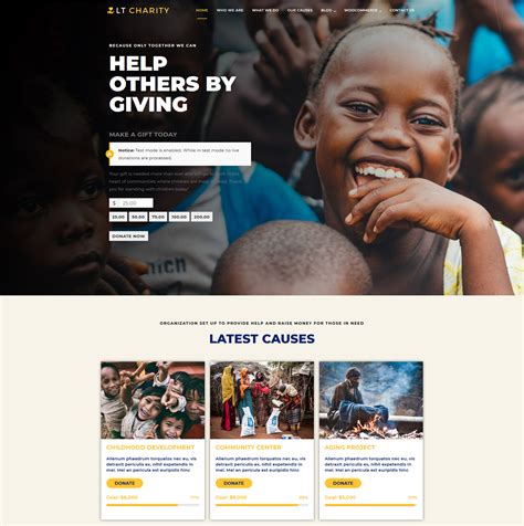 wordpress for charities